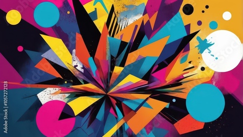 Abstract Colorful Texture with Organic Patterns - High-Resolution Digital Art for Commercial Use