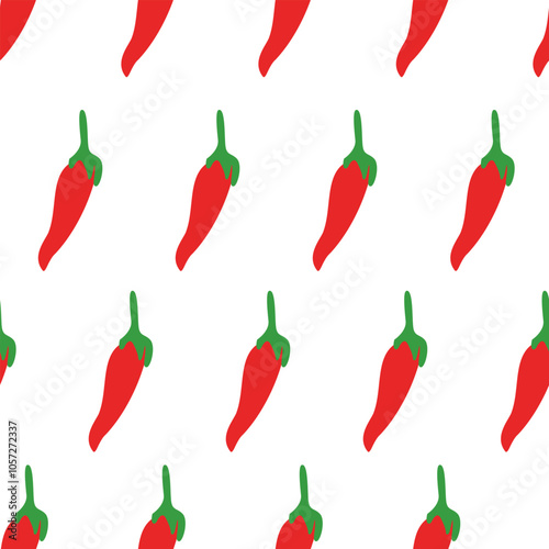 chili pattern Background. flat illustration chili pattern background. pepper pattern background. hot chili pattern background.