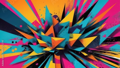 Abstract Colorful Texture with Organic Patterns - High-Resolution Digital Art for Commercial Use