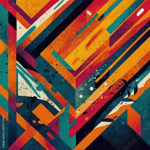 Abstract Colorful Texture with Organic Patterns - High-Resolution Digital Art for Commercial Use