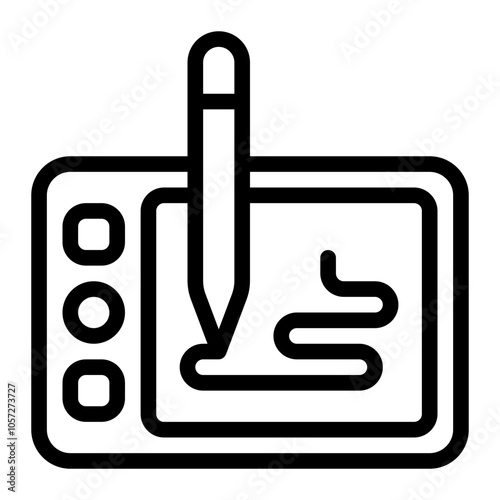 Digital Paint Line Icon