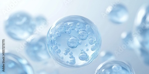 Wallpaper Mural Transparent Cells in Biotechnology and Cosmetic Innovation Torontodigital.ca