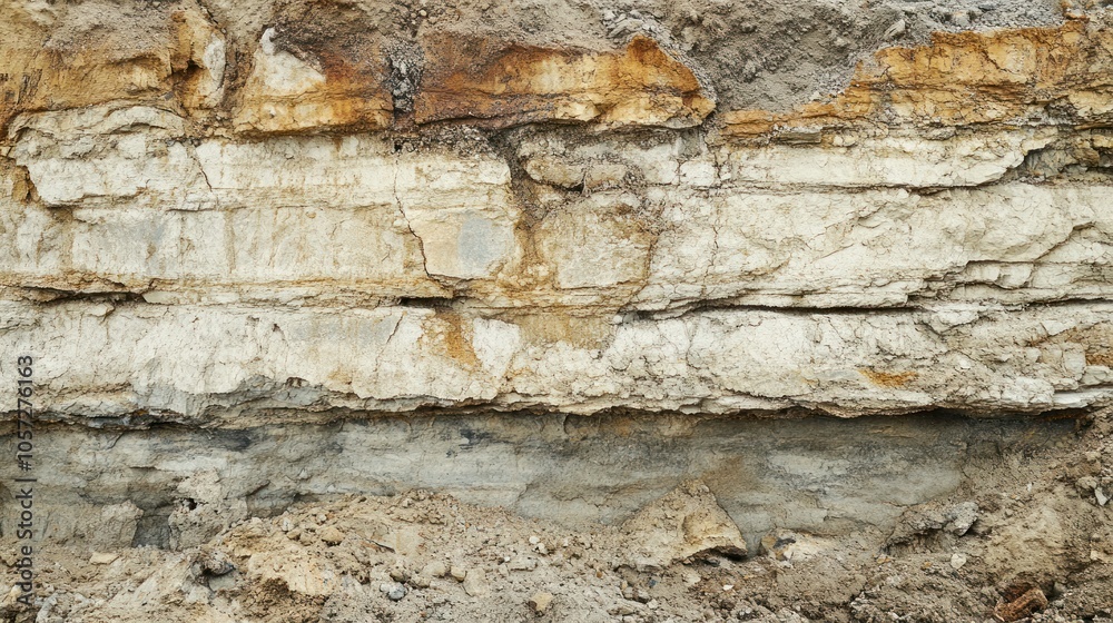 Raw mineral deposits showing complex, layered structures Raw mineral deposits showing complex, layered structures