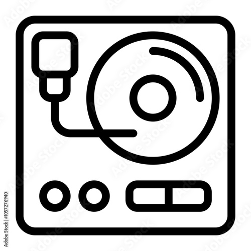 Turnable Line Icon