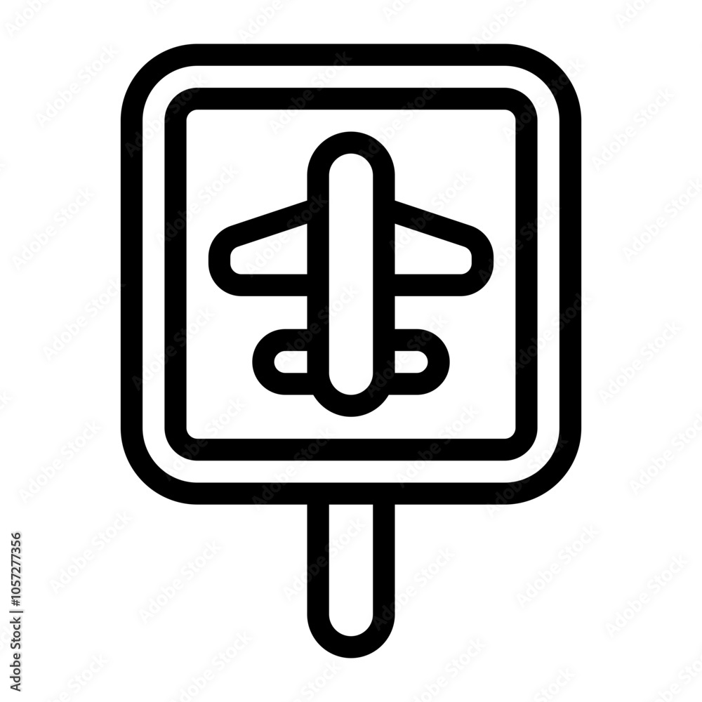 Airport Line Icon Airport Line Icon