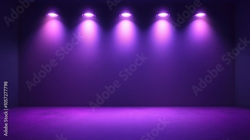 Wallpaper Mural Smooth purple gradient, ambient lighting on a dark backdrop Torontodigital.ca