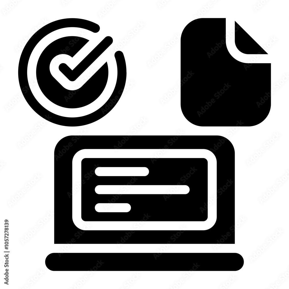 Content Creator Solid Icon