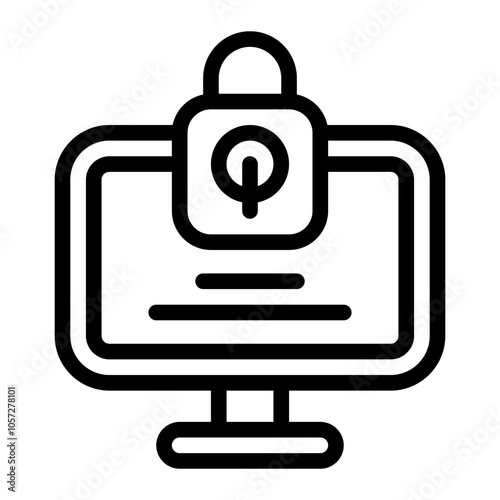 Computer Line Icon