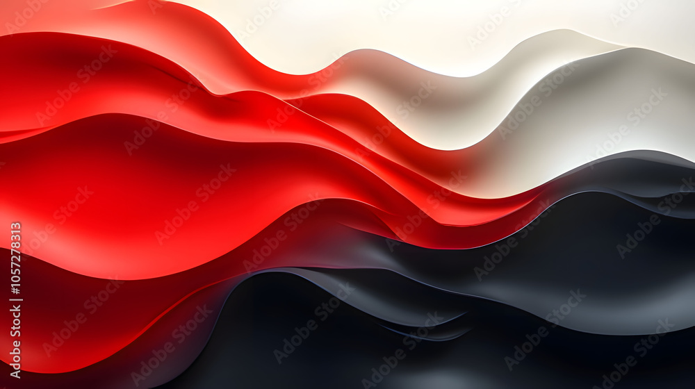 abstract red wave background. Generative AI abstract red wave background. Generative AI