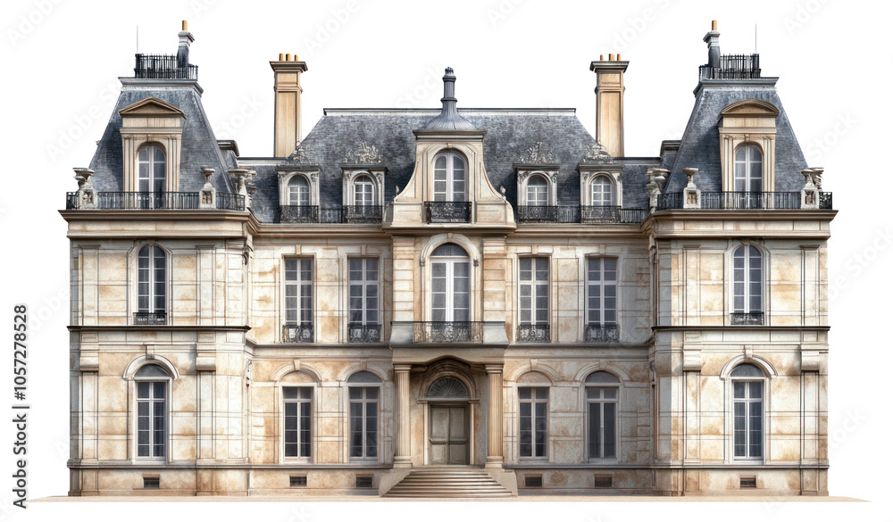 Fototapeta premium PNG Real French chateau architecture building french.