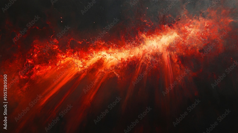 Abstract Fire and Light Painting