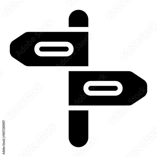 Sign Board Solid Icon