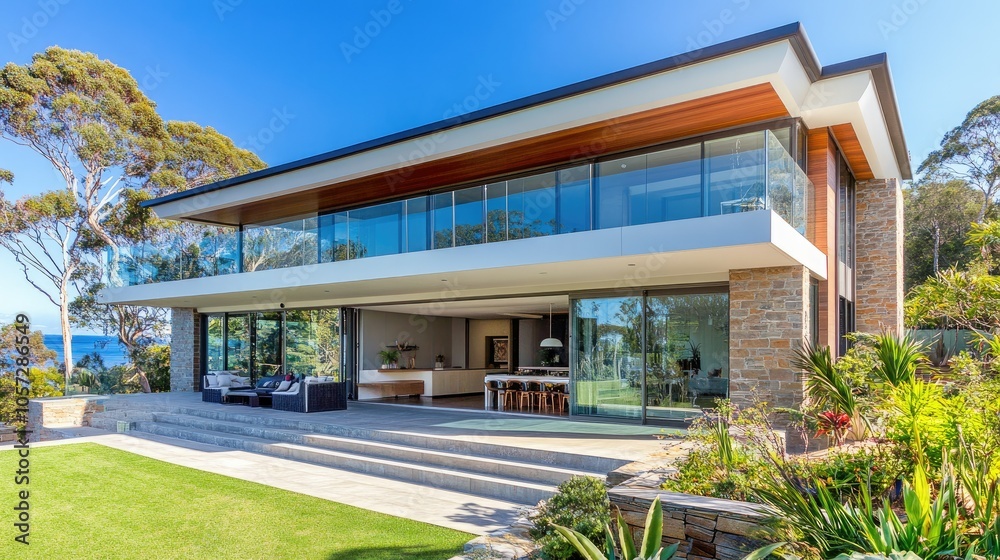 Striking Modern Two-Storey House Design Striking Modern Two-Storey House Design