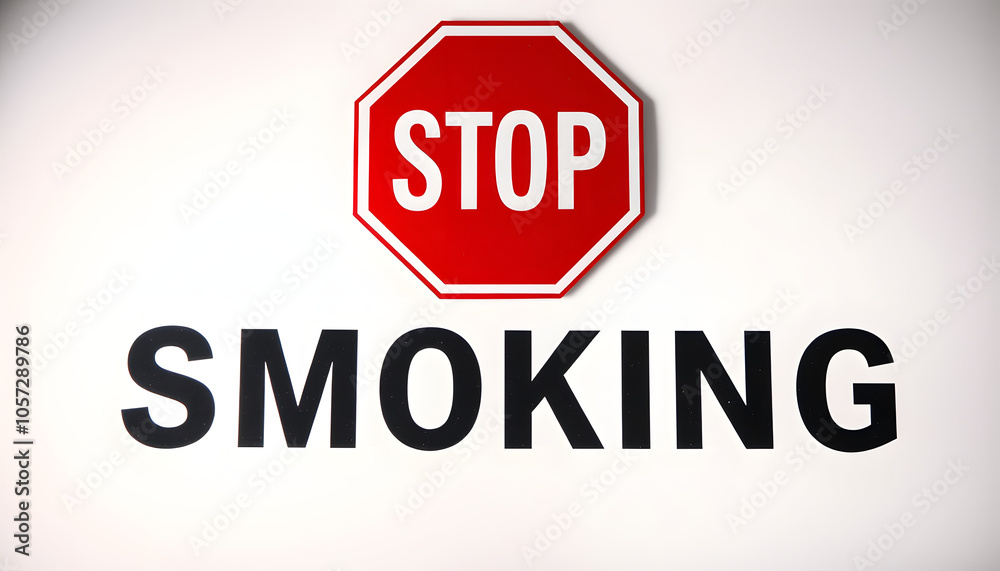 Stop sign with the SMOKING text for smoker to cease unhealthy habit isolated with white highlights, png Stop sign with the SMOKING text for smoker to cease unhealthy habit isolated with white highlights, png