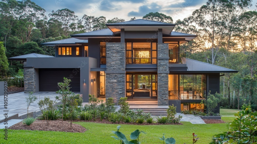 Modern Australian House in Serene Natural Setting Modern Australian House in Serene Natural Setting