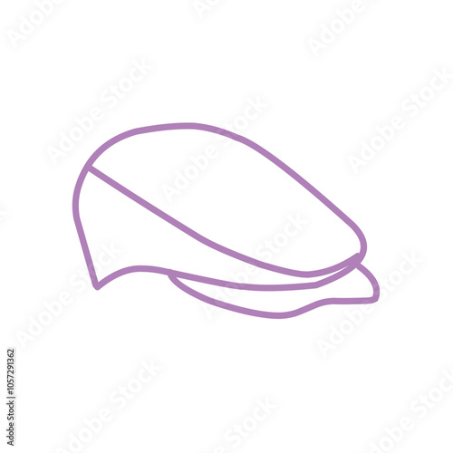 hat cap vector outline doodle