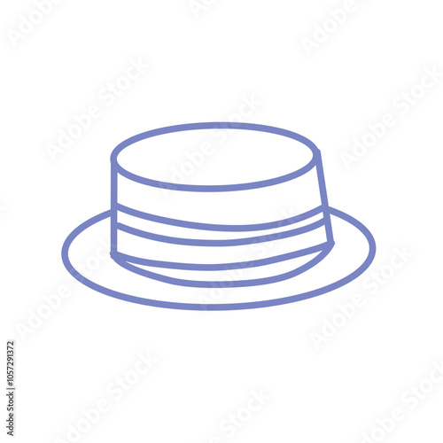 hat cap vector outline doodle