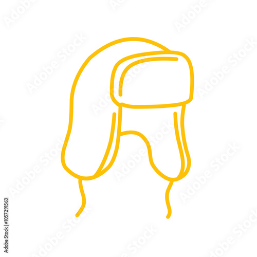 hat cap vector outline doodle