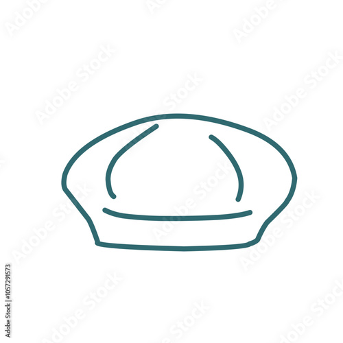hat cap vector outline doodle