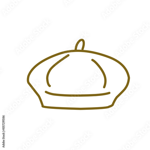 hat cap vector outline doodle