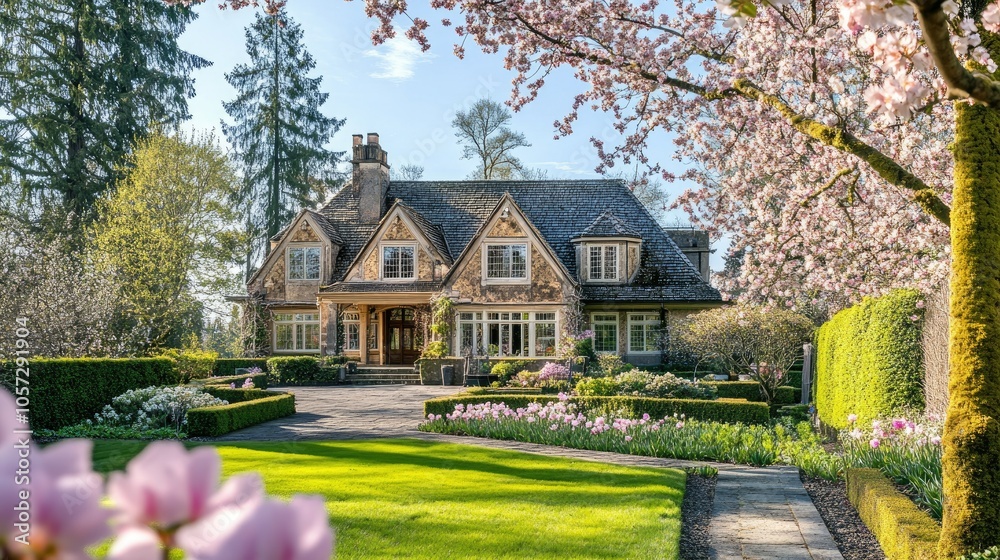 Luxurious Home Surrounded by Blossoming Nature Luxurious Home Surrounded by Blossoming Nature