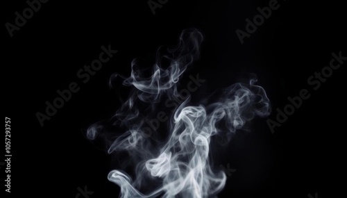 Close-up of a white smoke trail. Generated with AI.