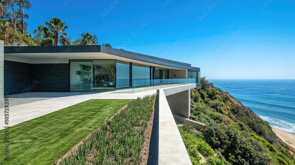 Elegant Modern Home with Wraparound Terrace Overlooking Sea Elegant Modern Home with Wraparound Terrace Overlooking Sea