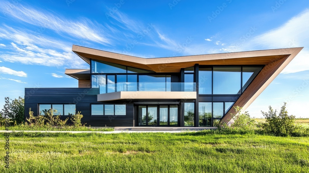 Modern Stylish House with Unique Architecture Design Modern Stylish House with Unique Architecture Design