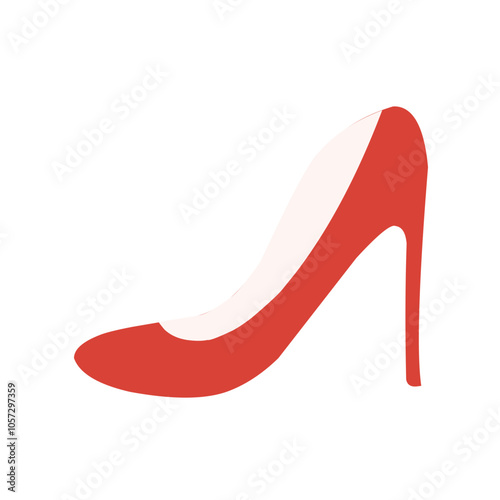 Woman high heels illustration icon