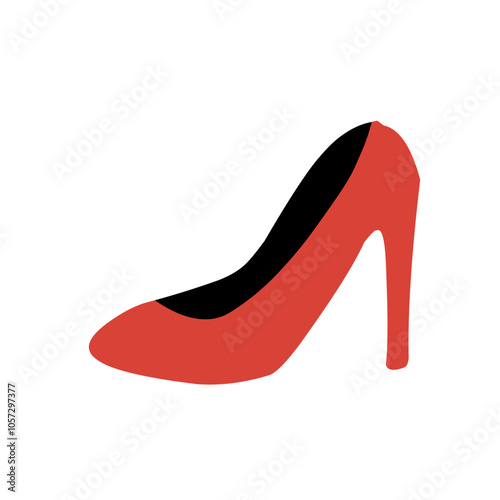 Woman high heels illustration icon