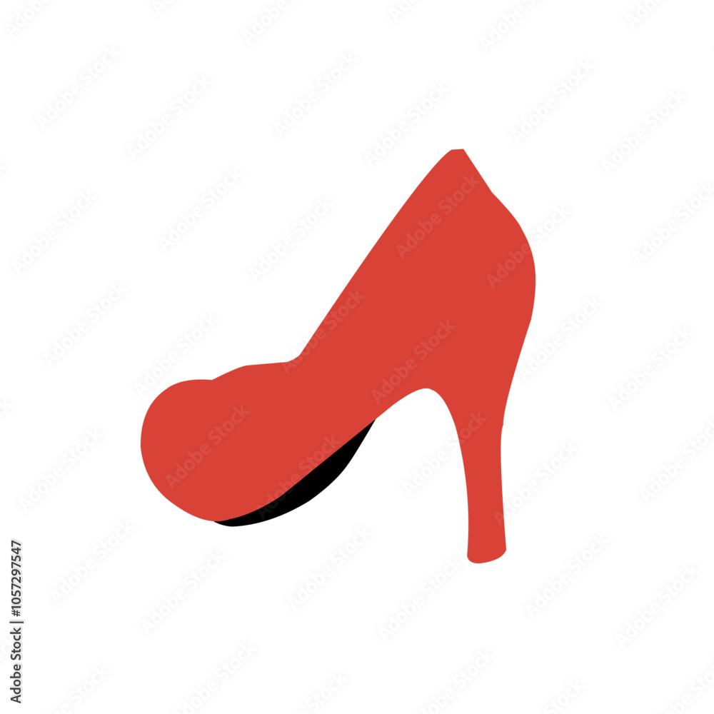 Woman high heels illustration icon Woman high heels illustration icon