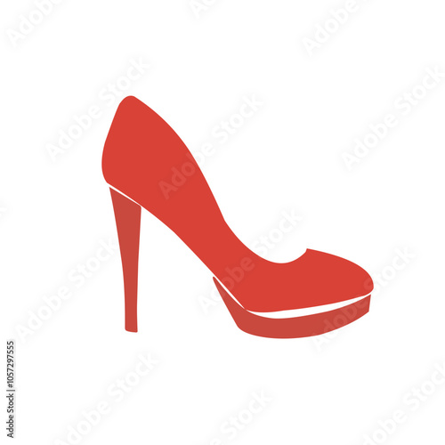 Woman high heels illustration icon