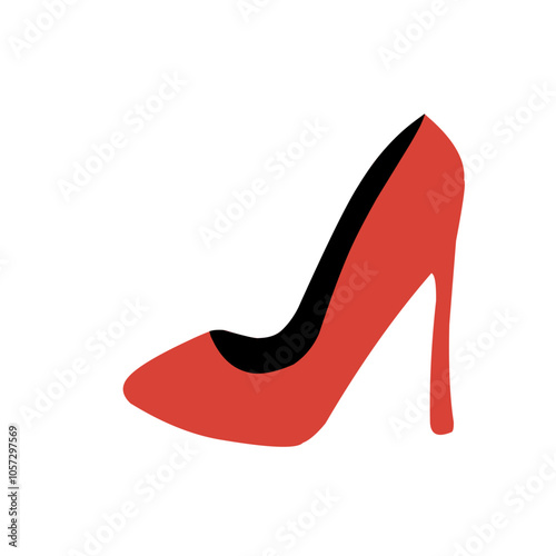 Woman high heels illustration icon