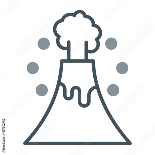 Volcano Icon Design