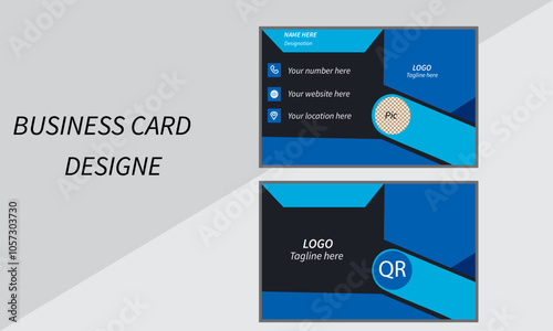 modern creative business card and name card horizontal simple clean template vector design layout.