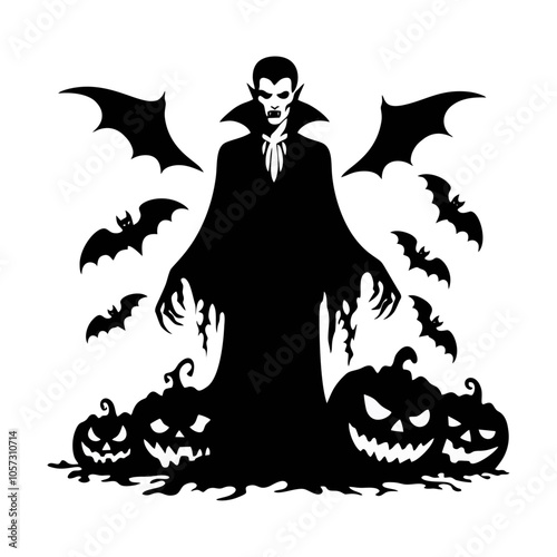 vampire dracula logo icon design illustration