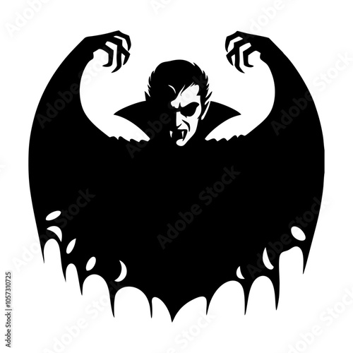 vampire dracula logo icon design illustration