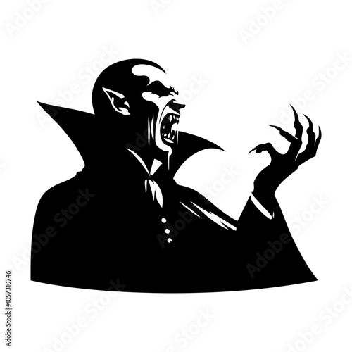vampire dracula logo icon design illustration