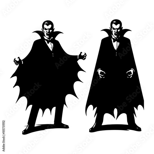 vampire dracula logo icon design illustration