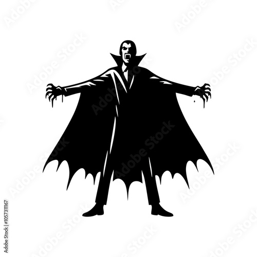vampire dracula logo icon design illustration