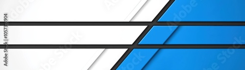 Modern abstract background featuring diagonal blue lines on a white surface, perfect for design, branding, or creative projects.