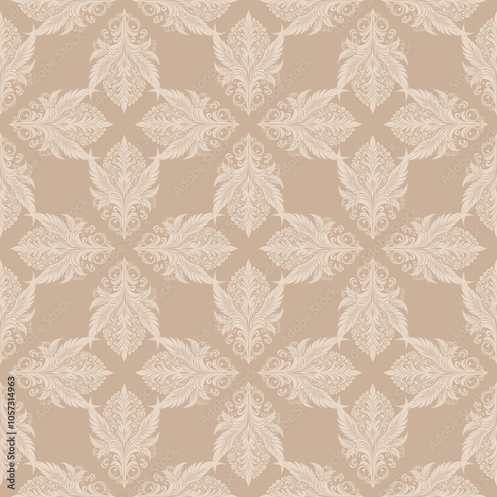 Seamless pattern on materials, for use in graphics