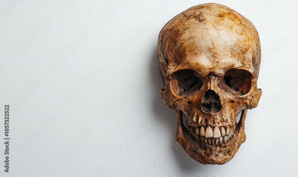 skull on white background