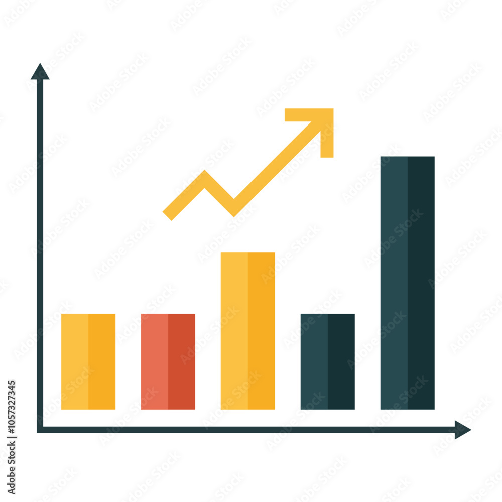 Spending Analytics Icon: Bar Chart with Categorized Expenses for Financial Insights Spending Analytics Icon: Bar Chart with Categorized Expenses for Financial Insights