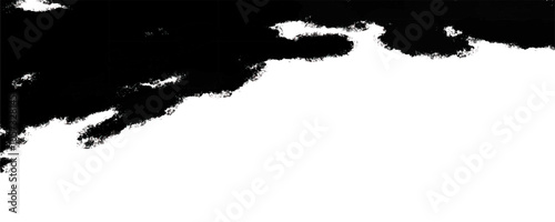 Abstract grunge rough edge header vector illustration