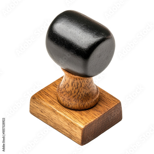 Elegant Wooden Stamp for Professional Branding and Document Marking