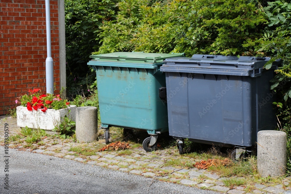 Municipal garbage dumpsters in Norway Municipal garbage dumpsters in Norway