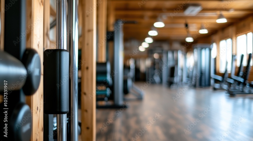 A wood-themed gym interior with a focus on fitness apparatus, emphasizing a warm and professional atmosphere perfect for serious workout routines. A wood-themed gym interior with a focus on fitness apparatus, emphasizing a warm and professional atmosphere perfect for serious workout routines.