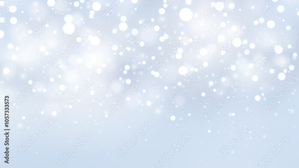 Christmas blue background with snow fall and bokeh light effect, vector illustration. Christmas blue background with snow fall and bokeh light effect, vector illustration.