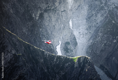 A TOPR chopper in the High Tatra